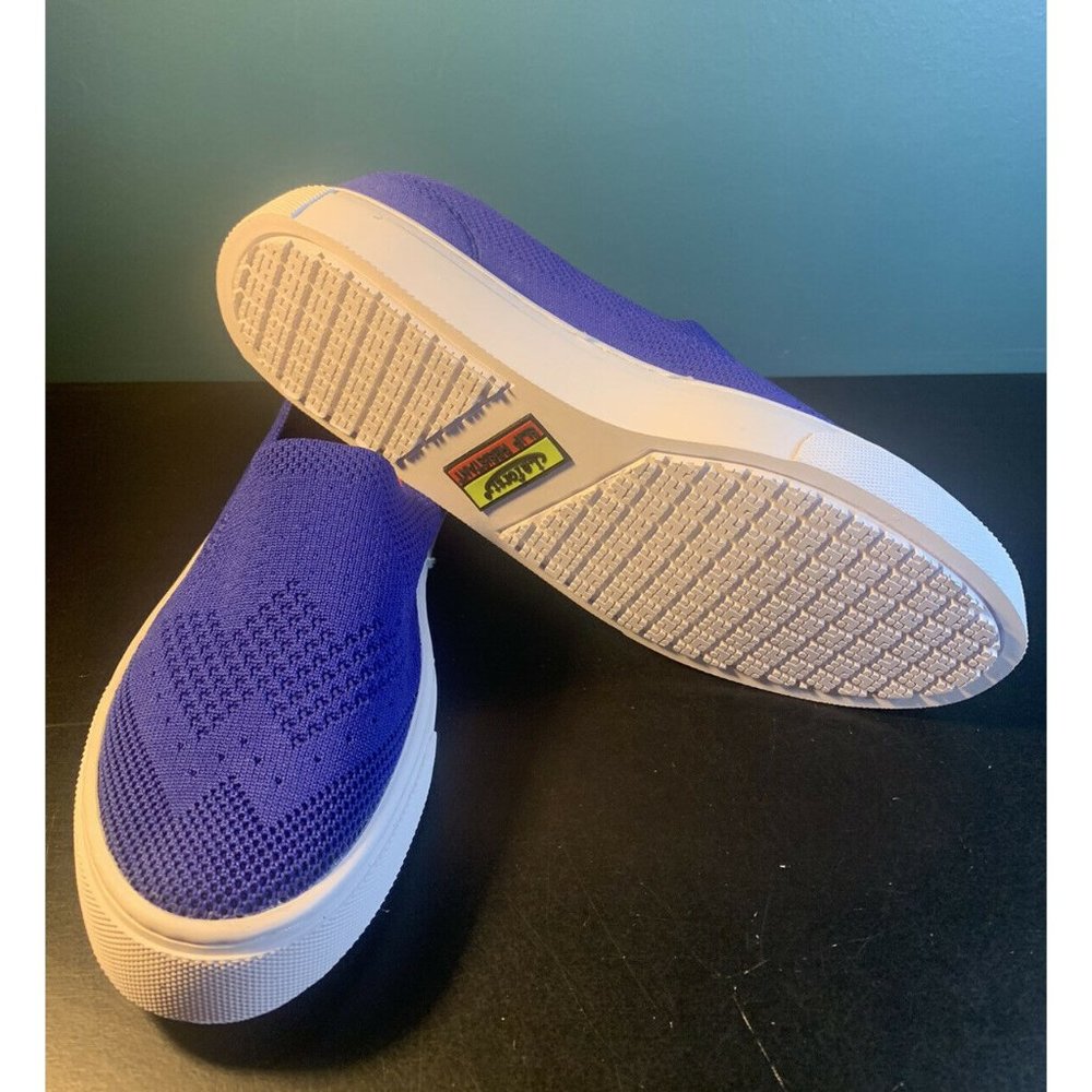 WOMENS LAFORST JAZZ  SLIP-ON SLIP RESISTANT SAFETY WAITRES SHOES SIZE 7 BLUE